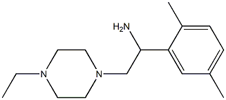 1-(2,5-dimethylphenyl)-2-(4-ethylpiperazin-1-yl)ethanamine Struktur