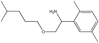 1-(2,5-dimethylphenyl)-2-[(4-methylpentyl)oxy]ethan-1-amine 结构式