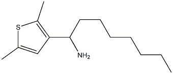 1-(2,5-dimethylthiophen-3-yl)octan-1-amine,,结构式