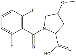 1-(2,6-difluorobenzoyl)-4-methoxypyrrolidine-2-carboxylic acid