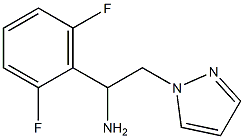 1-(2,6-difluorophenyl)-2-(1H-pyrazol-1-yl)ethanamine Structure