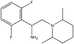 1-(2,6-difluorophenyl)-2-(2,6-dimethylpiperidin-1-yl)ethanamine Structure