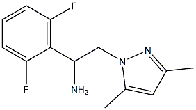 1-(2,6-difluorophenyl)-2-(3,5-dimethyl-1H-pyrazol-1-yl)ethanamine Structure