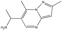 1-(2,7-dimethylpyrazolo[1,5-a]pyrimidin-6-yl)ethanamine,,结构式