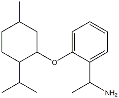 1-(2-{[5-methyl-2-(propan-2-yl)cyclohexyl]oxy}phenyl)ethan-1-amine,,结构式