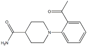 1-(2-acetylphenyl)piperidine-4-carboxamide
