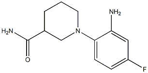 1-(2-amino-4-fluorophenyl)piperidine-3-carboxamide Structure