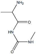 1-(2-aminopropanoyl)-3-methylurea Structure