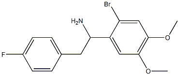 1-(2-bromo-4,5-dimethoxyphenyl)-2-(4-fluorophenyl)ethan-1-amine Structure