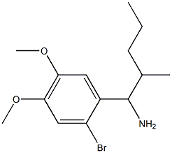 1-(2-bromo-4,5-dimethoxyphenyl)-2-methylpentan-1-amine Structure