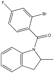  1-(2-bromo-4-fluorobenzoyl)-2-methylindoline