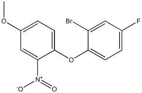 1-(2-bromo-4-fluorophenoxy)-4-methoxy-2-nitrobenzene Structure