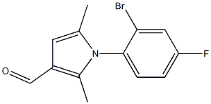 1039963-96-6 1-(2-bromo-4-fluorophenyl)-2,5-dimethyl-1H-pyrrole-3-carbaldehyde