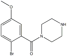 1-(2-bromo-5-methoxybenzoyl)piperazine Structure