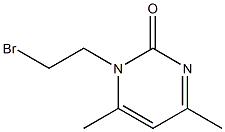 1-(2-bromoethyl)-4,6-dimethylpyrimidin-2(1H)-one Struktur