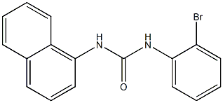 1-(2-bromophenyl)-3-naphthalen-1-ylurea,,结构式