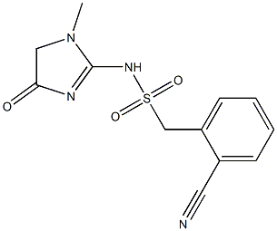 1-(2-cyanophenyl)-N-(1-methyl-4-oxo-4,5-dihydro-1H-imidazol-2-yl)methanesulfonamide