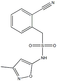 1-(2-cyanophenyl)-N-(3-methyl-1,2-oxazol-5-yl)methanesulfonamide