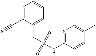 1-(2-cyanophenyl)-N-(5-methylpyridin-2-yl)methanesulfonamide|