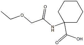 1-(2-ethoxyacetamido)cyclohexane-1-carboxylic acid Struktur