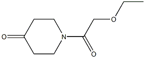 1-(2-ethoxyacetyl)piperidin-4-one Structure