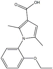 1-(2-ethoxyphenyl)-2,5-dimethyl-1H-pyrrole-3-carboxylic acid 结构式