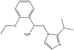 1-(2-ethoxyphenyl)-2-[2-(propan-2-yl)-1H-imidazol-1-yl]ethan-1-amine 化学構造式
