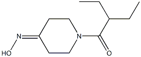 1-(2-ethylbutanoyl)piperidin-4-one oxime 化学構造式