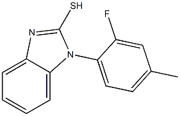 1-(2-fluoro-4-methylphenyl)-1H-1,3-benzodiazole-2-thiol Structure