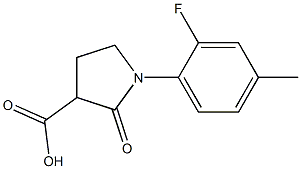 1-(2-fluoro-4-methylphenyl)-2-oxopyrrolidine-3-carboxylic acid|