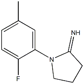 1-(2-fluoro-5-methylphenyl)pyrrolidin-2-imine|