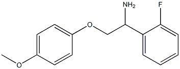 1-(2-fluorophenyl)-2-(4-methoxyphenoxy)ethanamine Struktur