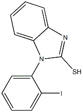 1-(2-iodophenyl)-1H-1,3-benzodiazole-2-thiol,,结构式