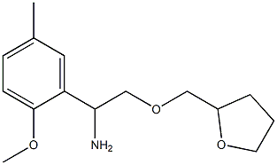 1-(2-methoxy-5-methylphenyl)-2-(oxolan-2-ylmethoxy)ethan-1-amine Structure