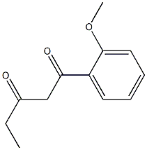 1-(2-methoxyphenyl)pentane-1,3-dione 化学構造式