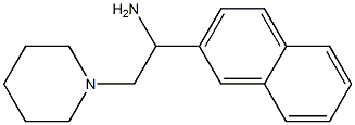 1-(2-naphthyl)-2-piperidin-1-ylethanamine Struktur