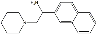 1-(2-naphthyl)-2-piperidin-1-ylethanamine Structure