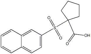 1-(2-naphthylsulfonyl)cyclopentanecarboxylic acid Structure