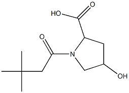  1-(3,3-dimethylbutanoyl)-4-hydroxypyrrolidine-2-carboxylic acid