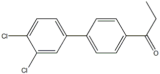 1-(3',4'-dichloro-1,1'-biphenyl-4-yl)propan-1-one,,结构式