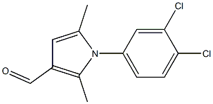 1-(3,4-dichlorophenyl)-2,5-dimethyl-1H-pyrrole-3-carbaldehyde Struktur