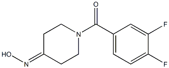 1-(3,4-difluorobenzoyl)piperidin-4-one oxime Structure