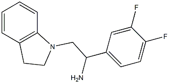 1-(3,4-difluorophenyl)-2-(2,3-dihydro-1H-indol-1-yl)ethanamine