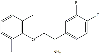 1-(3,4-difluorophenyl)-2-(2,6-dimethylphenoxy)ethanamine 结构式