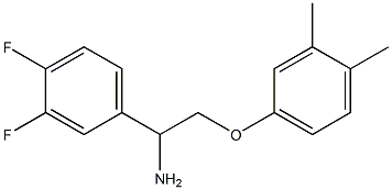 1-(3,4-difluorophenyl)-2-(3,4-dimethylphenoxy)ethanamine 化学構造式