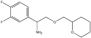 1-(3,4-difluorophenyl)-2-(oxan-2-ylmethoxy)ethan-1-amine Struktur