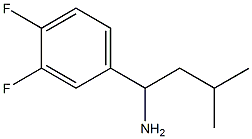 1-(3,4-difluorophenyl)-3-methylbutan-1-amine