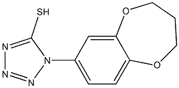 1-(3,4-dihydro-2H-1,5-benzodioxepin-7-yl)-1H-1,2,3,4-tetrazole-5-thiol Struktur