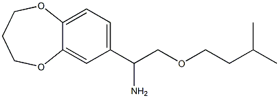 1-(3,4-dihydro-2H-1,5-benzodioxepin-7-yl)-2-(3-methylbutoxy)ethan-1-amine