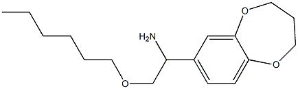  1-(3,4-dihydro-2H-1,5-benzodioxepin-7-yl)-2-(hexyloxy)ethan-1-amine